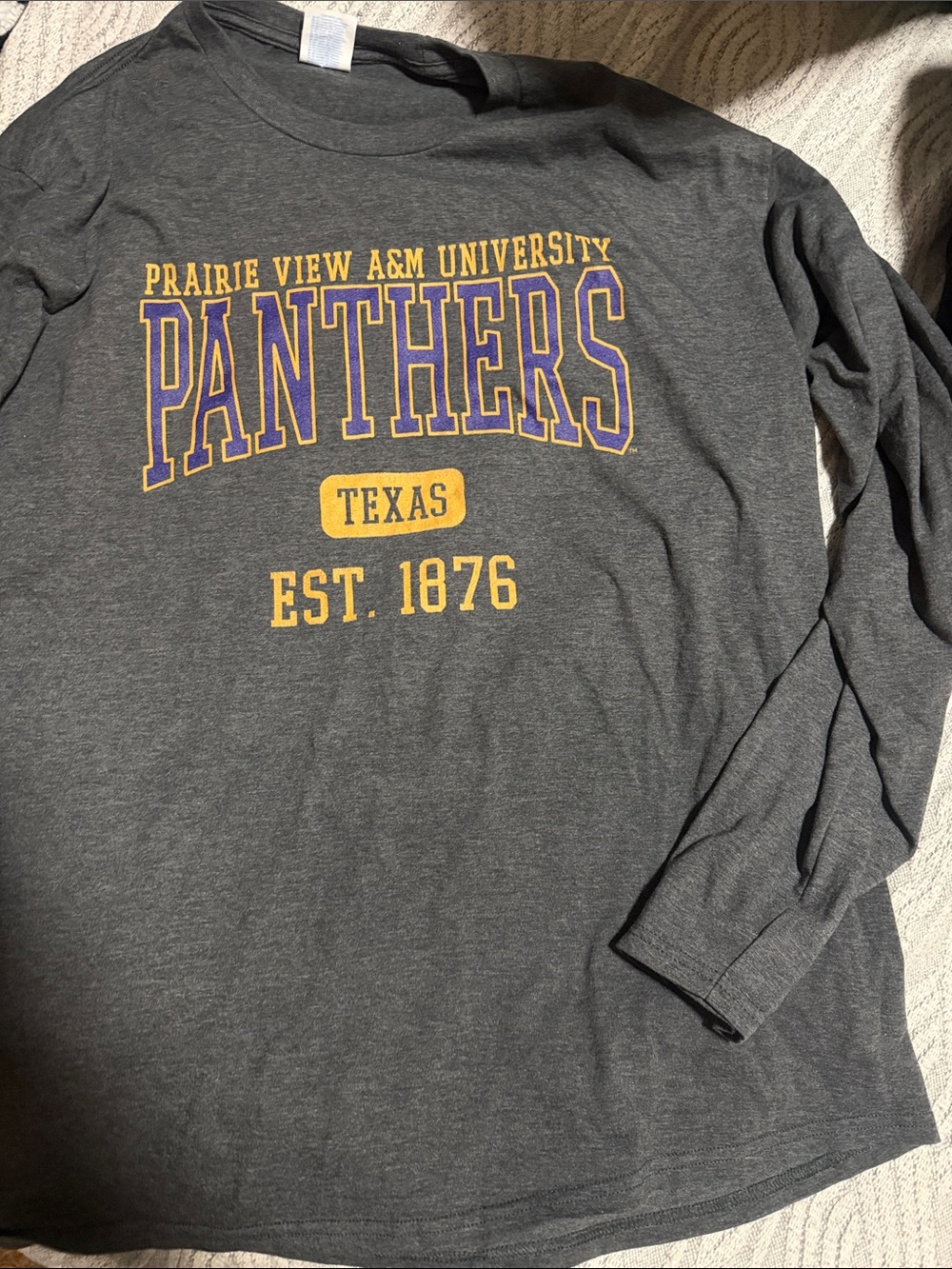 Prairie View A&M Panthers Gray Long Sleeve Tee